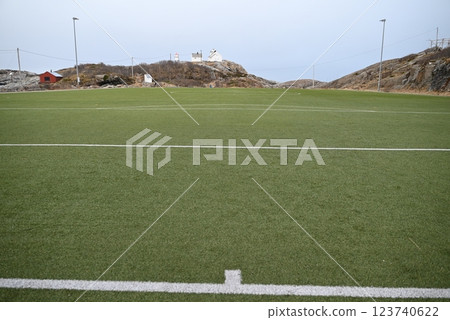挪威羅弗敦群島亨寧斯韋爾足球場 123740622