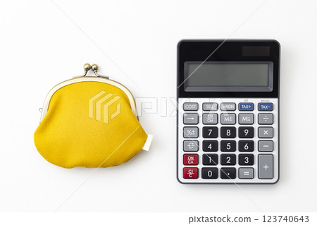 Calculator and wallet 123740643