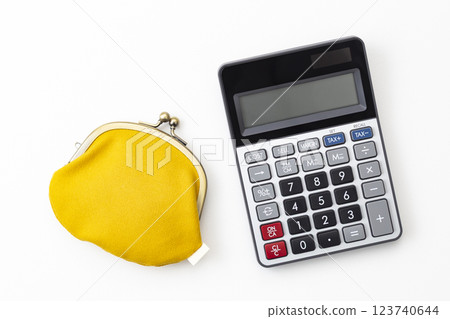 Calculator and wallet 123740644