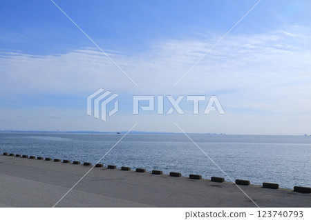 千葉縣浦安市千鳥海岸散步道 千葉縣浦安市千鳥海岸散步道 123740793