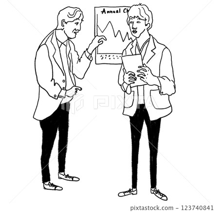 老年人和年輕人交談 老年人和年輕人交談 123740841