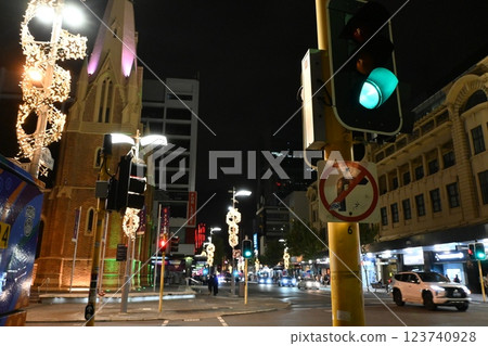 Perth, Christmas night view 3 Perth, Christmas night view 3 123740928