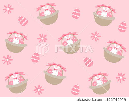 Easter eggs and rabbit wallpaper background Easter eggs and rabbit wallpaper background 123740929