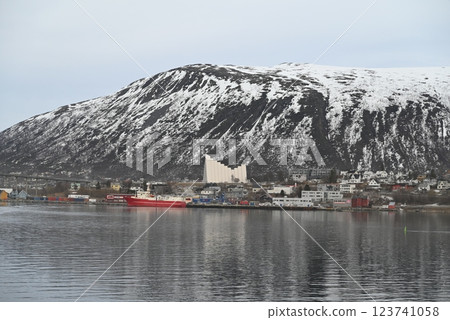 從挪威渡輪上看到的特羅姆瑟城市景觀 123741058