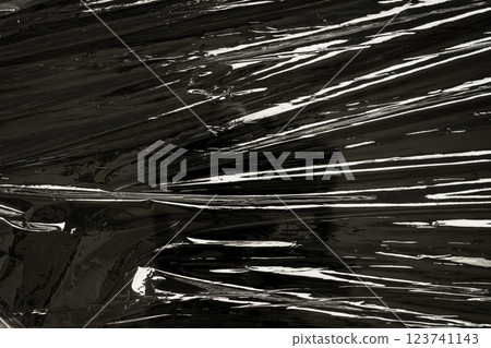 transparent plastic film wrap overlay texture background transparent plastic film wrap overlay texture background 123741143