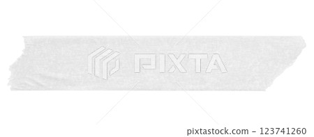 White adhesive paper tape isolated on white background White adhesive paper tape isolated on white background 123741260