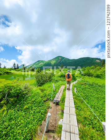 Hiuchi-san and Myoko-san mountain climbing in summer (Takaya Pond to Tengu Garden) Hiuchi-san and Myoko-san mountain climbing in summer (Takaya Pond to Tengu Garden) 123742899