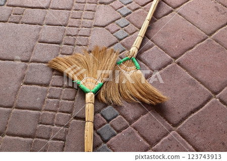 hand tools for wet cleaning of premises 123743913