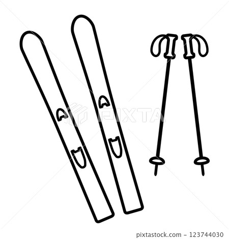 Ski Icon Ski Icon 123744030