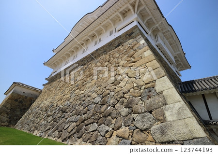 World Heritage castle tower stone walls 123744193