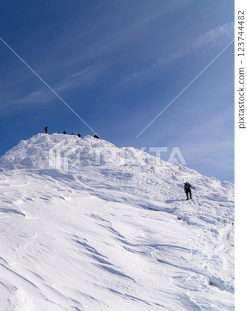 Mt. Tanigawa and Tomano-mimi in the harsh winter Mt. Tanigawa and Tomano-mimi in the harsh winter 123744482