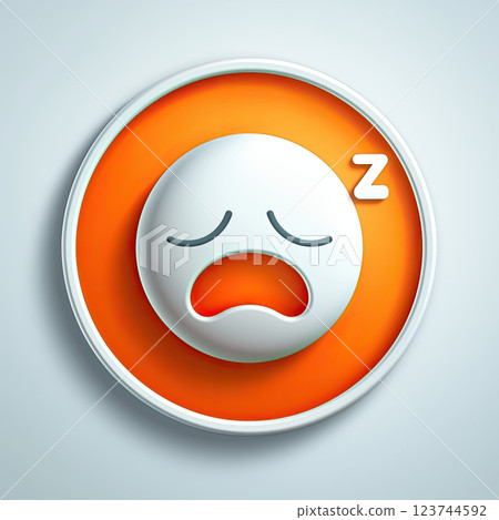 sleepy cartoon emoji with droopy eyes and yawning expression sleepy cartoon emoji with droopy eyes and yawning expression 123744592