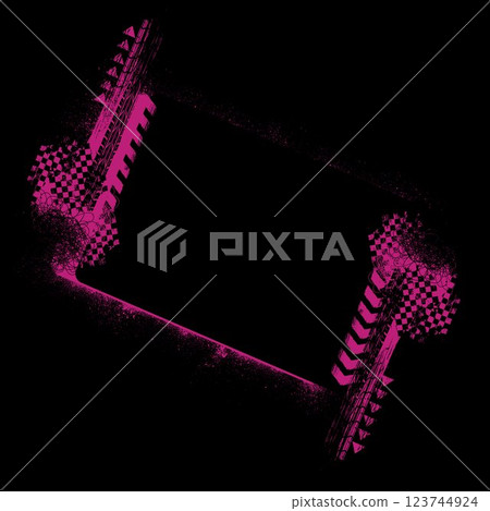 Pink grunge race frame background 123744924