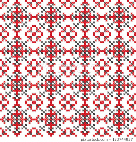 Ukrainian knitting pattern wallpaper Ukrainian knitting pattern wallpaper 123744937