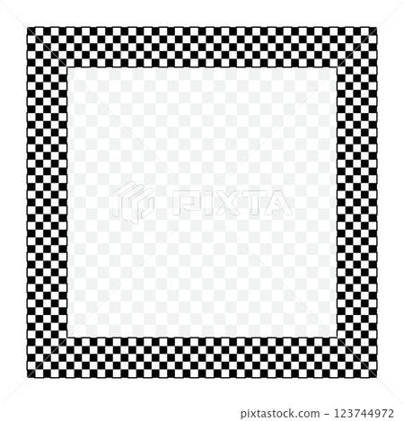 Racing flag design square frame 123744972