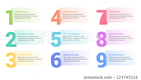 Numbers with Place for Text 123745528