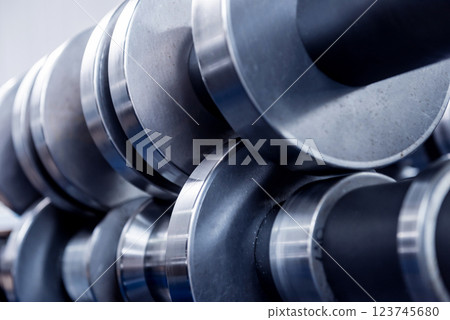 Metal sheet forming machine at the modern metalwork factory. Metal sheet forming machine at the modern metalwork factory. 123745680