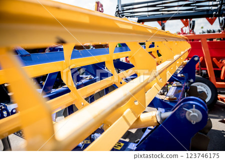 Modern agricultural machinery and equipment. Industrial details. 123746175