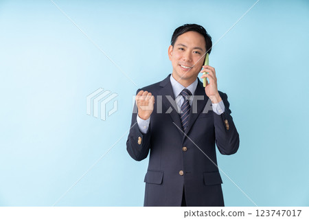 Business man calling Business man calling 123747017