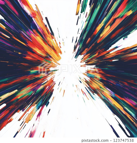深色調中充滿活力的光爆炸抽象藝術 123747538