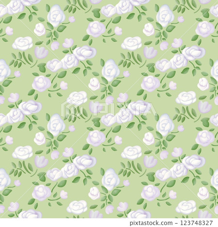 Seamless rose pattern Seamless rose pattern 123748327