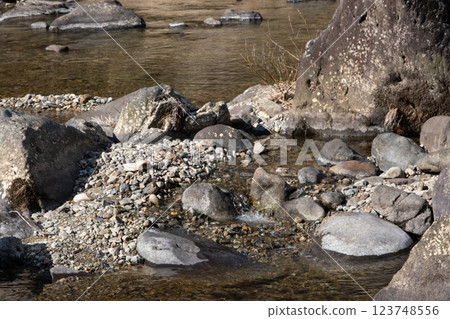 栃木縣那賀河上游的冬日風景 123748556