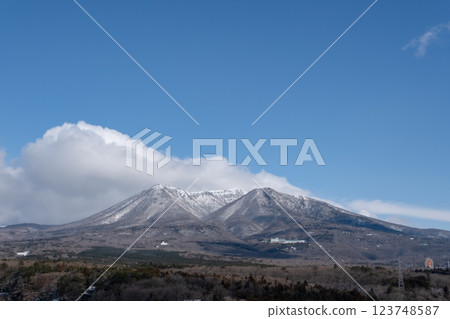 白雪皚皚的那須山脈 123748587