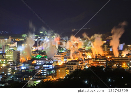 蒸氣小鎮(日本夜景遺產、點燈活動、別府市) 蒸氣小鎮(日本夜景遺產、點燈活動、別府市) 123748799