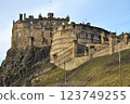 Edinburgh Castle, an old medieval castle 123749255