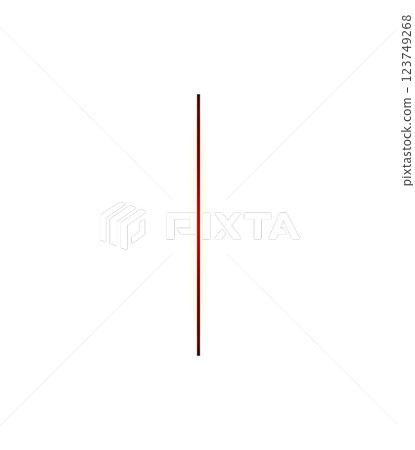 3D rendered illustration. Decorative thin letter. Art font lettering. 123749268