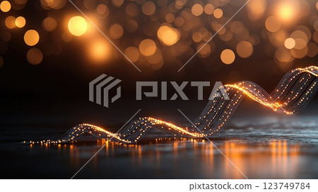 Flowing Income Streams Graph Icon with Soft Glowing Light Effects Flowing Income Streams Graph Icon with Soft Glowing Light Effects 123749784