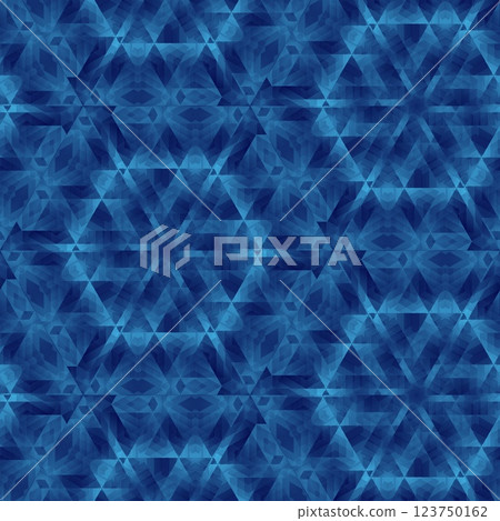 Abstract polygonal dark blue geometric patterns for technology related background. Science fiction fantasy art especially made for network, web, cyberspace, big data, artificial intelligence concept 123750162