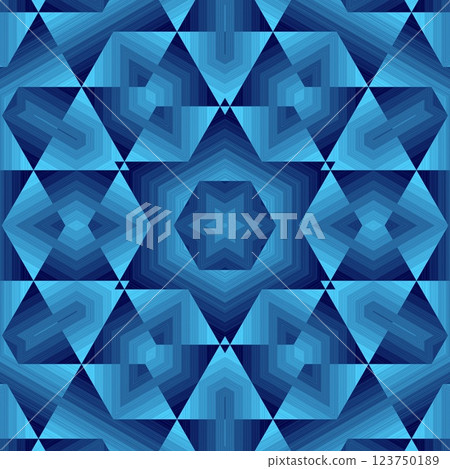 Abstract polygonal dark blue geometric patterns for technology related background. Science fiction fantasy art especially made for network, web, cyberspace, big data, artificial intelligence concept 123750189