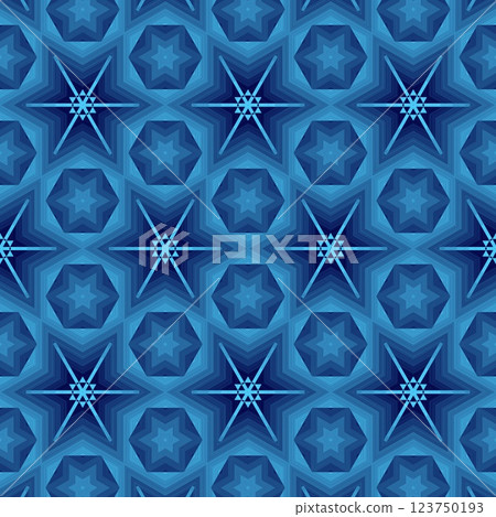 Abstract polygonal dark blue geometric patterns for technology related background. Science fiction fantasy art especially made for network, web, cyberspace, big data, artificial intelligence concept 123750193