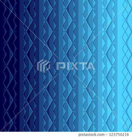 Abstract polygonal dark blue geometric patterns for technology related background. Science fiction fantasy art especially made for network, web, cyberspace, big data, artificial intelligence concept 123750216