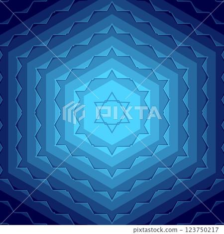 Abstract polygonal dark blue geometric patterns for technology related background. Science fiction fantasy art especially made for network, web, cyberspace, big data, artificial intelligence concept 123750217