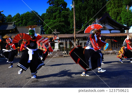 Iwate Prefecture Folk Performing Arts Performance: Onikenmai Iwate Prefecture Folk Performing Arts Performance: Onikenmai 123750621