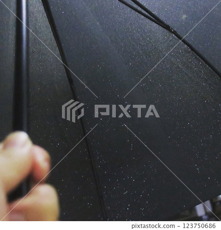 Starry sky under an umbrella 123750686