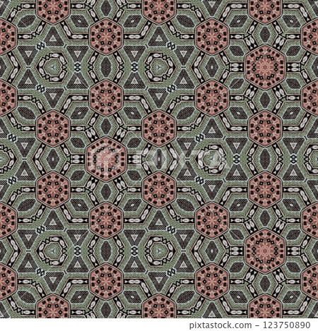 Modern geometric floral design for textile, floor tiles, digital paper print. Persian carpet design with tribal texture. Traditional Turkish pattern for throw pillow, rug, carpet, and fabric printing Modern geometric floral design for textile, floor tiles, digital paper print. Persian carpet design with tribal texture. Traditional Turkish pattern for throw pillow, rug, carpet, and fabric printing 123750890