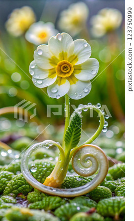 flowers in the garden flowers in the garden 123750999