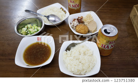 Hanoi Vietnamese steamed rice May 2024 123751380