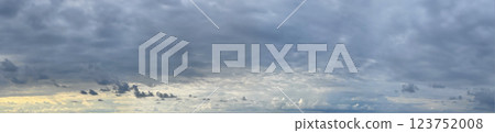 Panoramic cloudy sky. Skyline weather background Panoramic cloudy sky. Skyline weather background 123752008