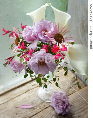 Arrangement by the window 123752299