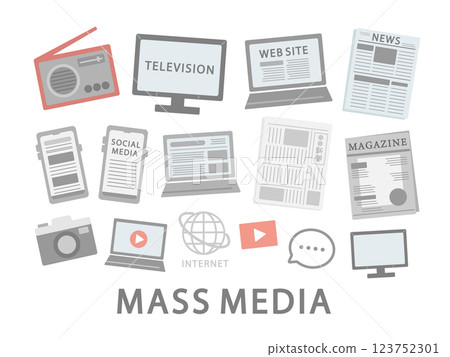 大眾媒體插圖 123752301
