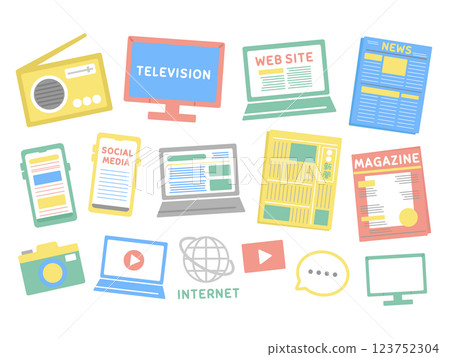 Mass Media Illustration 123752304