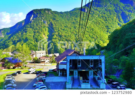 從北海道大雪山層雲峽黑岳索道看到的風景 從北海道大雪山層雲峽黑岳索道看到的風景 123752980