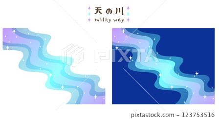 Milky way illustration 123753516