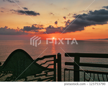 Evening view of Sebira Natural Park, Kagoshima Prefecture Evening view of Sebira Natural Park, Kagoshima Prefecture 123753790