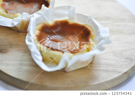 Basque Burnt Cheesecake or cheese cake, cheese pie Basque Burnt Cheesecake or cheese cake, cheese pie 123754341