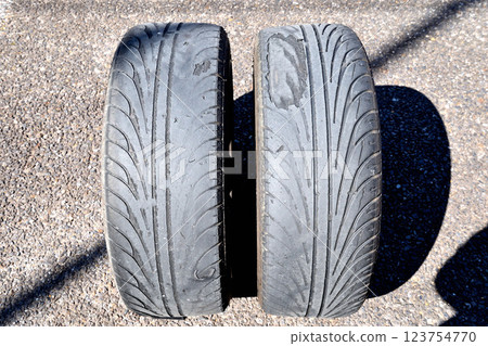 Excessively worn tires Excessively worn tires 123754770